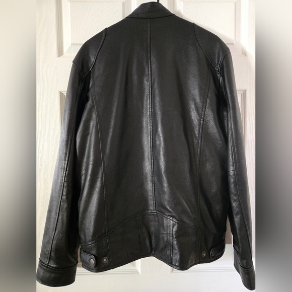 Mens Genuine Leather Jacket L - Picture 2 of 10